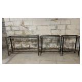 3 WROUGHT IRON AQUARIUM STANDS