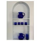 COBALT BLUE PITCHERS & GLASSES