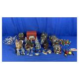 CHRISTMAS VILLAGE & BUBBLE LIGHTS