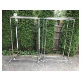 4 MATCHING METAL CLOTHING RACKS