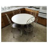 KITCHEN TABLE & 4 PADDED CHAIRS