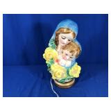CHALKWARE LAMP - MARY W/ CHILD JESUS