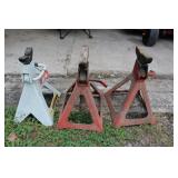 3 TON MATCHING JACK STANDS W/ ADDITIONAL STAND