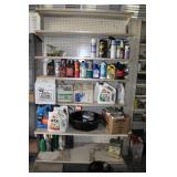 COLLECTION OF SHOP FLUIDS,OILS,CLEANERS,TEATMENTS
