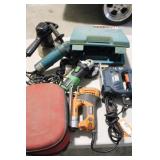 (8) POWER TOOLS - GRINDERS,SABERSAW,LAZER LEVELS,