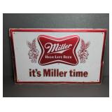 MILLER HIGH LIFE BEER SIGN - METAL