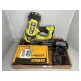 RYOBI CORDLESS FRAMING NAILER, W/ NAILS