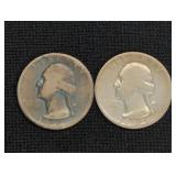 1932-D & 1932-S SILVER WASHINGTON QUARTERS