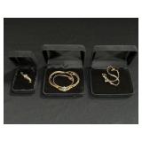 GOLD & AQUAMARINE SET