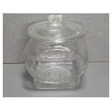 PLANTERS SALTED - PEANUTS COVERED GLASS JAR