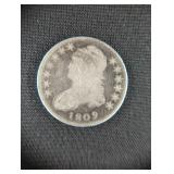 1809 SILVER BUST HALF DOLLAR