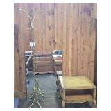 END TABLE, MIRROR, COAT RACK