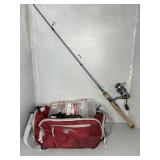 PFLUEGER PRESIDENT ROD & REEL, TACKLE & BAG