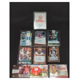 (10) AUTOGRAPH FOOTBAL CARDS