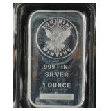 .999 FINE SILVER, 1 OZ BAR