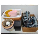 LAUNDRY BASKETS, WASTE BASKETS, HANGERS, BED RISER
