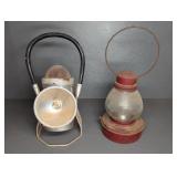 (2) VINTAGE RAILROAD LANTERNS