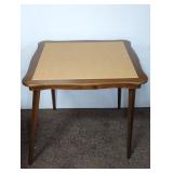 MC STAKMORE WOOD FRAMED FOLDING TABLE