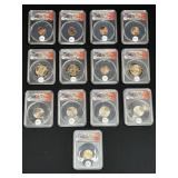 (13)  SLABBED NEWER COINS