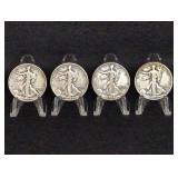 (4) WALKING LIBERTY HALF DOLLARS