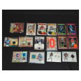 (16) FOOTBALL JERSEY CARDS