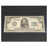 SERIES 1928 STAR NOTE $50 FEDERAL RESERVE NOTE