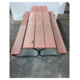 PICNIC TABLE W/ATTACHED BENCHES