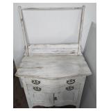 ANTIQUE WASH STAND W/TOWEL BAR