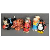 (5) MARX PLASTIC RAMP WALKER TOYS