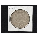 1923 PEACE SILVER DOLLAR