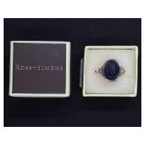 STERLING SILVER ROSS & SIMONS SAPPHIRE RING