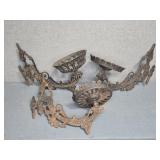 CAST IRON OIL LAMP BRACKETS