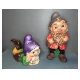 HAND PAINTED GNOMES (2)