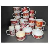 CAMPBELL SOUP MUGS AND DISHES