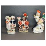STAFFORDSHIRE FIGURINES (3)