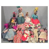 COLLECTION OF FOLK ART SOUVENIR DOLLS