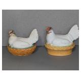 STAFFORDSHIRE HEN ON NEST COVERED DISHES