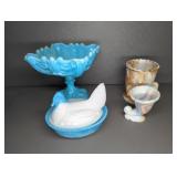 SLAG GLASS & MILK GLASS