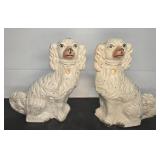 (2) STAFFORDSHIRE SPANIEL DOGS
