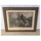 FRAMED ENGRAVED PICTURE BY JOHN C MC RAE