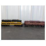 2 VINTAGE TOY TRAIN ENGINES