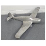 ALUMINUM AIRPLANE MODEL, 14'L