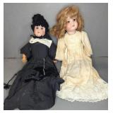 (2) ANTIQUE PORCELAIN DOLLS