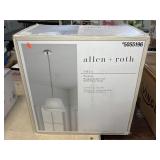 ALLEN & ROTH VITTA BRUSHED NICKEL HANGING PENDANT