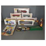 BACHMANN HO SCALE TRAIN SET, CAST IRON COIN BANK