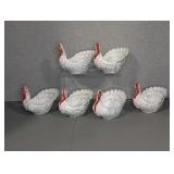 ITALIAN POTTERY TURKEY BOWLS