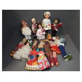 BYERS CHOICE AND AROUND THE WORLD DOLLS