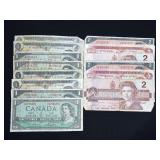 $20 CANADIAN CURRENCY: 1954 - 1986