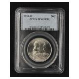 1954-D FRANLIN HALF DOLLAR, PCGS MS63FBL