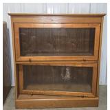 2-TIER ENCLOSED BOOK CASE, 40'X13'X32'